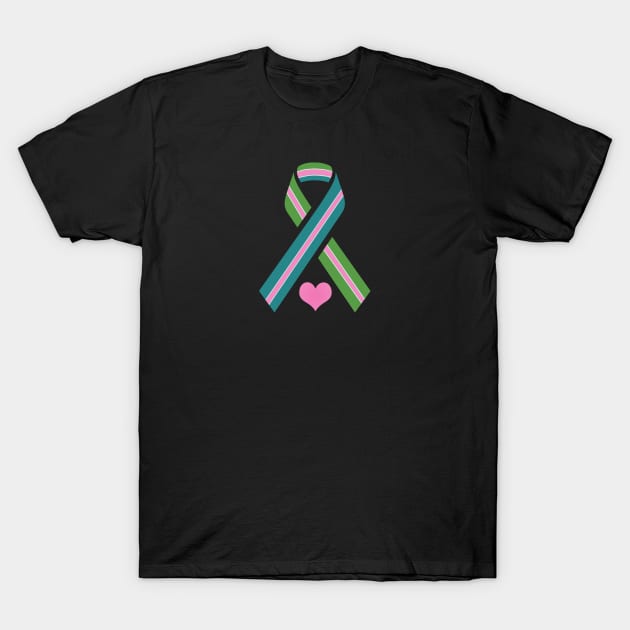 MBC Awareness Ribbon T-Shirt by Trent Tides